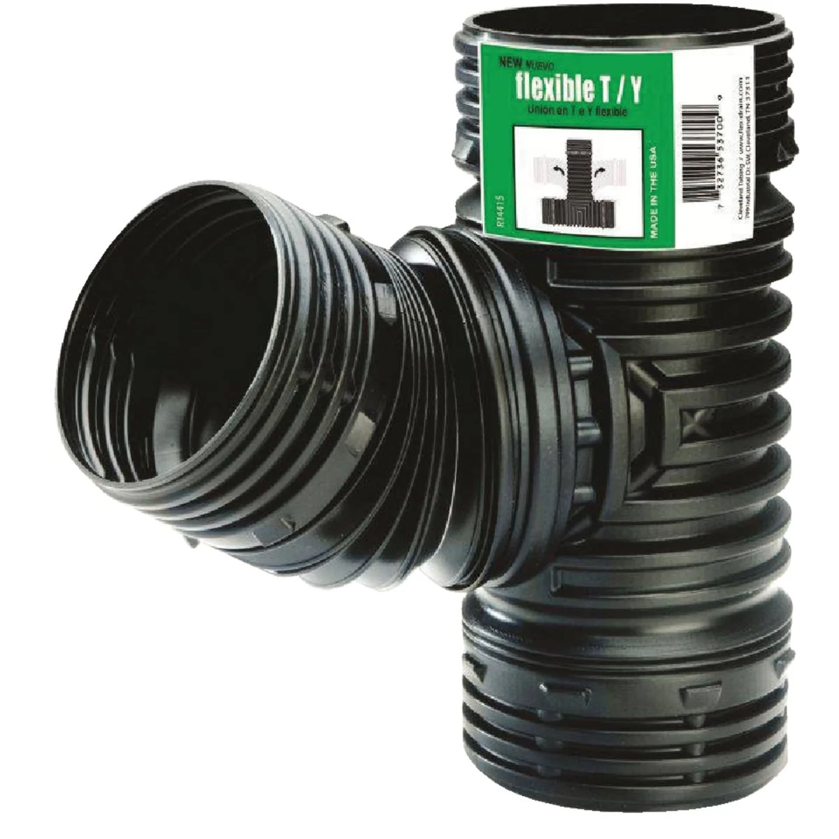 Easy-to-Use Amerimax Flex-Drain 4 In. Flex-Drain Corrugated Tee Powerful