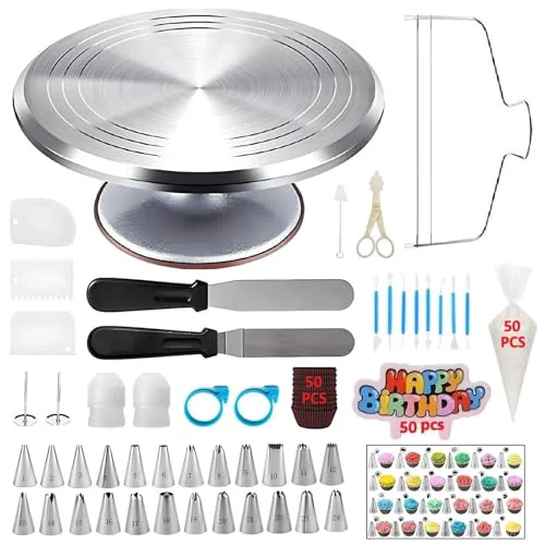 Certified Cake Decorating Kit 198 Count Premium