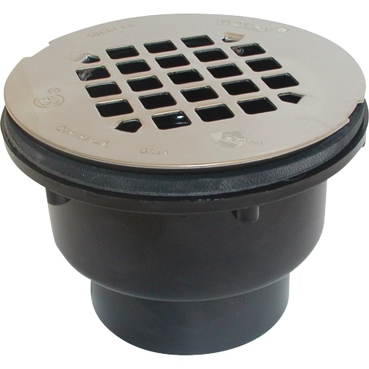 Verified Oatey 2 In. Two-Part ABS Solvent Weld Shower Drain with 4-1 4 In. Stainless Steel Strainer Advanced