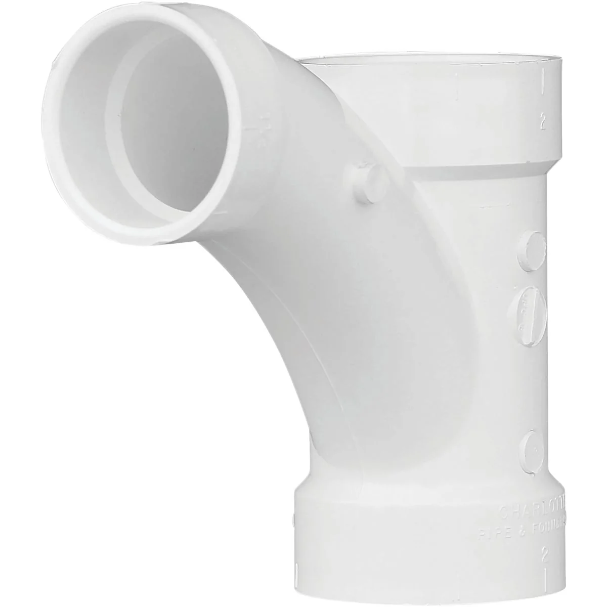 Professional Charlotte Pipe 2 In. X 2 In. X 1-1 2 In. Reducing Tee-Wye PVC Tee Classic