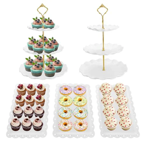 Clean 5 Pcs Dessert Table Display Set Smart
