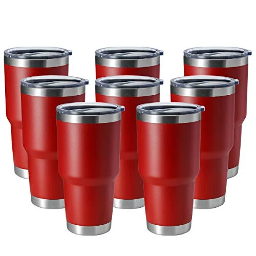 Effective 30oz Stainless Steel Tumbler 8 Count User-Friendly