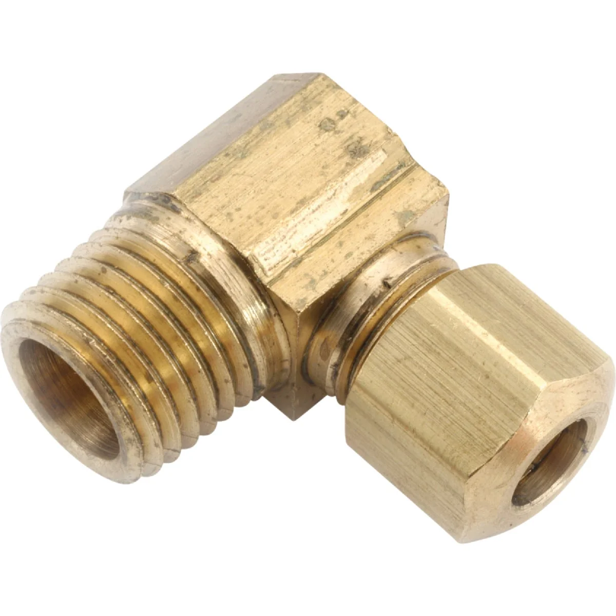 Professional Anderson Metals 5 8 In. x 3 8 In. Male 90 Deg. Compression Brass Elbow 1 4 Bend Artisan