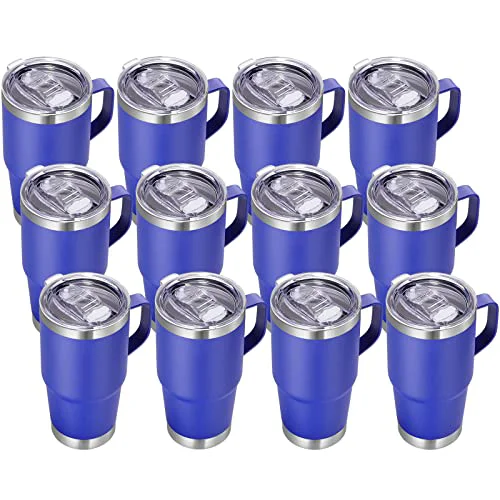 Premium 20 oz Insulated Travel Coffee Mugs Set of 12 12 Count Certified