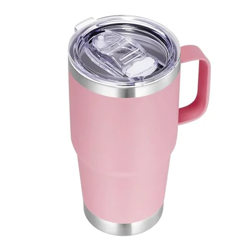 Excellent 20 oz Tumbler with Handle Insulated Travel Coffee Mug Consistent