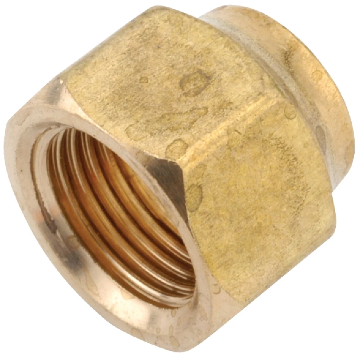 Smart Anderson Metals 1 2 In. x 3 8 In. Brass Flare Reducing Nut Casual