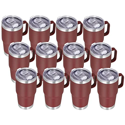 Elite 20 oz Insulated Travel Coffee Mugs Set of 12 12 Count Superior