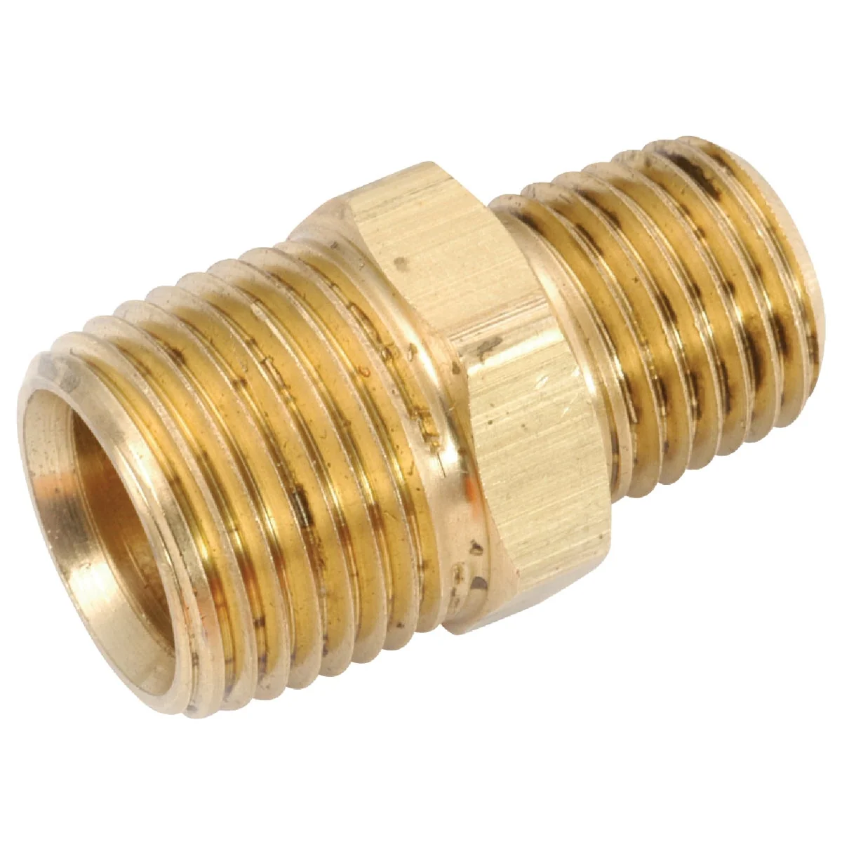 Traditional Anderson Metals 3 4 In. x 1 2 In. Reducing Hex Red Brass Nipple Pure