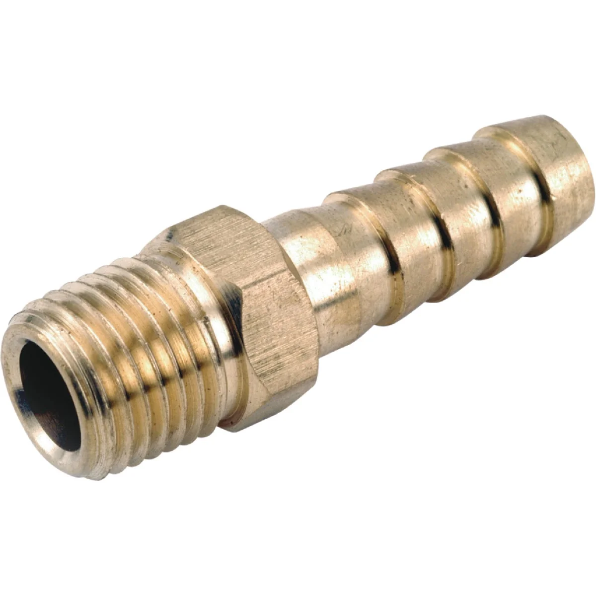 Artisan Anderson Metals 1 4 In. ID x 1 4 In. MPT Brass Hose Barb Solid