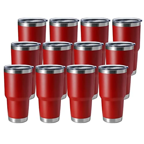 Powerful 30oz Stainless Steel Tumbler 12 Count Fast