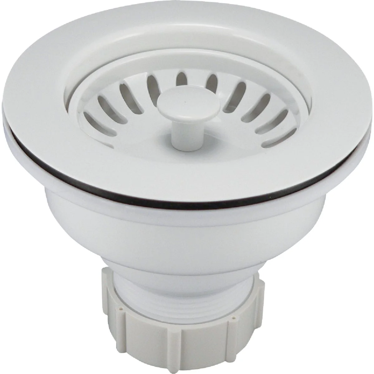 Sustainable Do it Plastic Basket Strainer Assembly White Relaxed