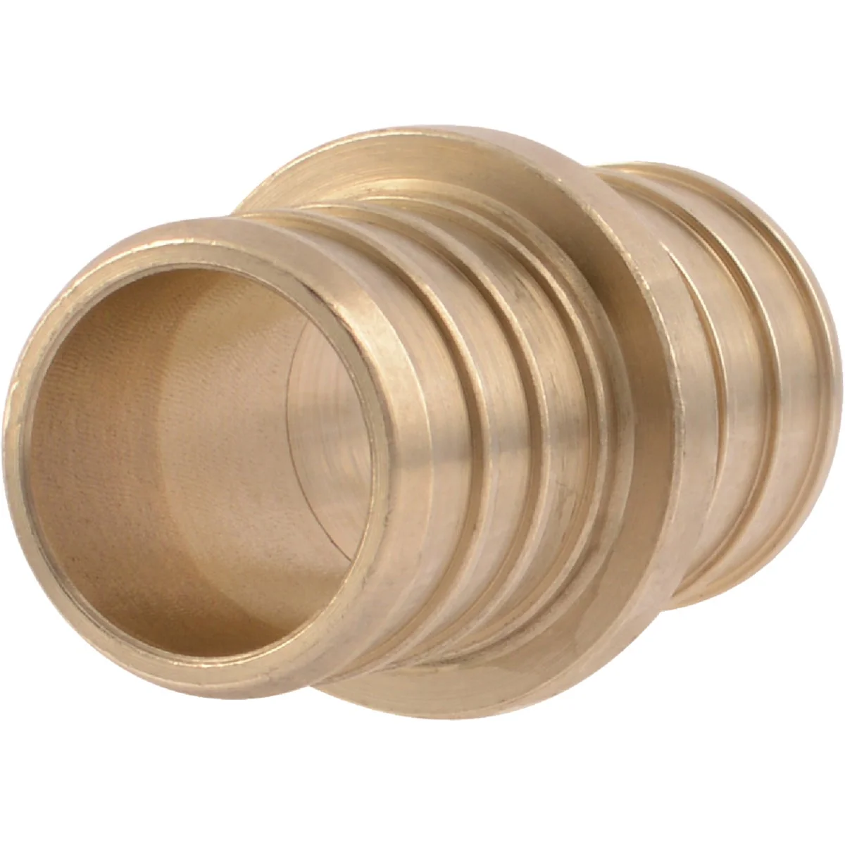 Secure SharkBite Lead- Insert 3 4 In. Barb x 3 4 In. Barb Brass PEX Coupling Natural