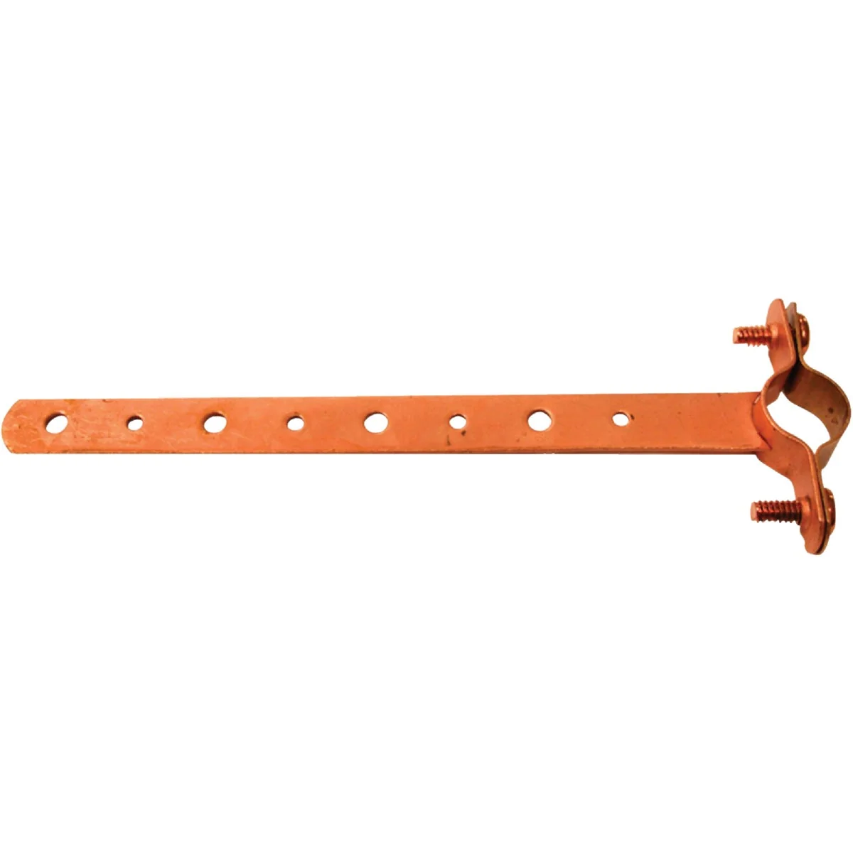 User-Friendly Oatey 1 In. x 6 In. Copper-Coated Pipe Hanger Strap Solid