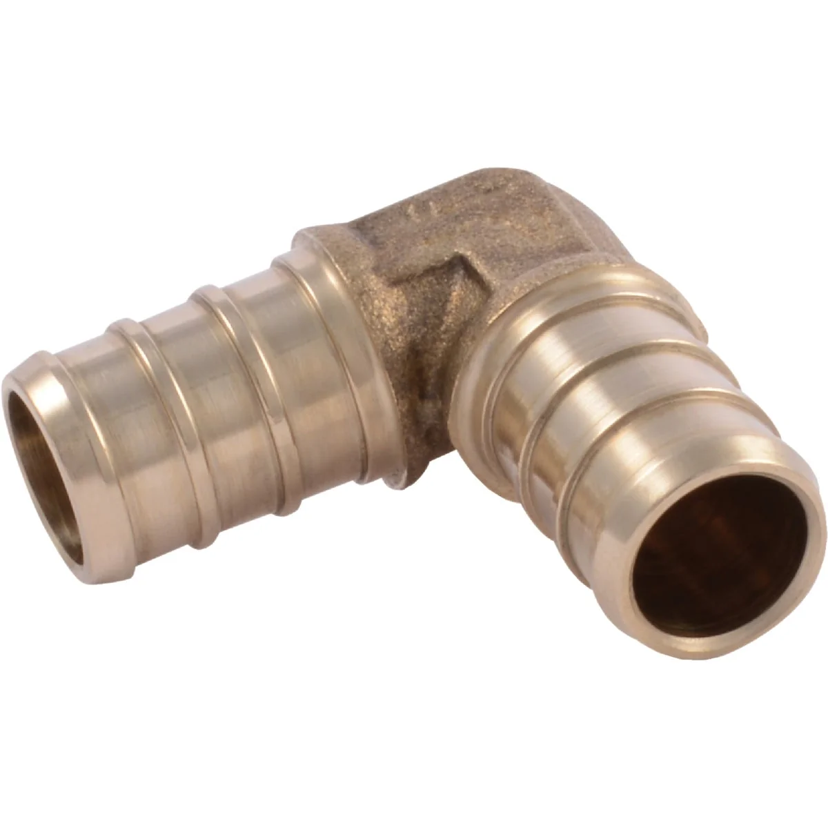 Dependable SharkBite 1 2 In. x 1 2 In. Barb 90 Deg. Brass PEX Elbow 1 4 Bend 10-Pack Selected