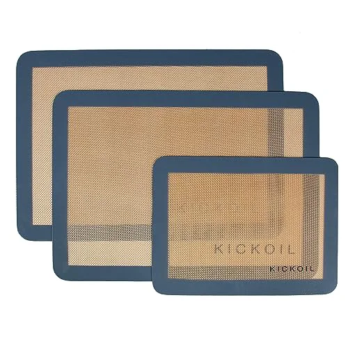 Premium Material Silicone Baking Mats Set of 3 Solid