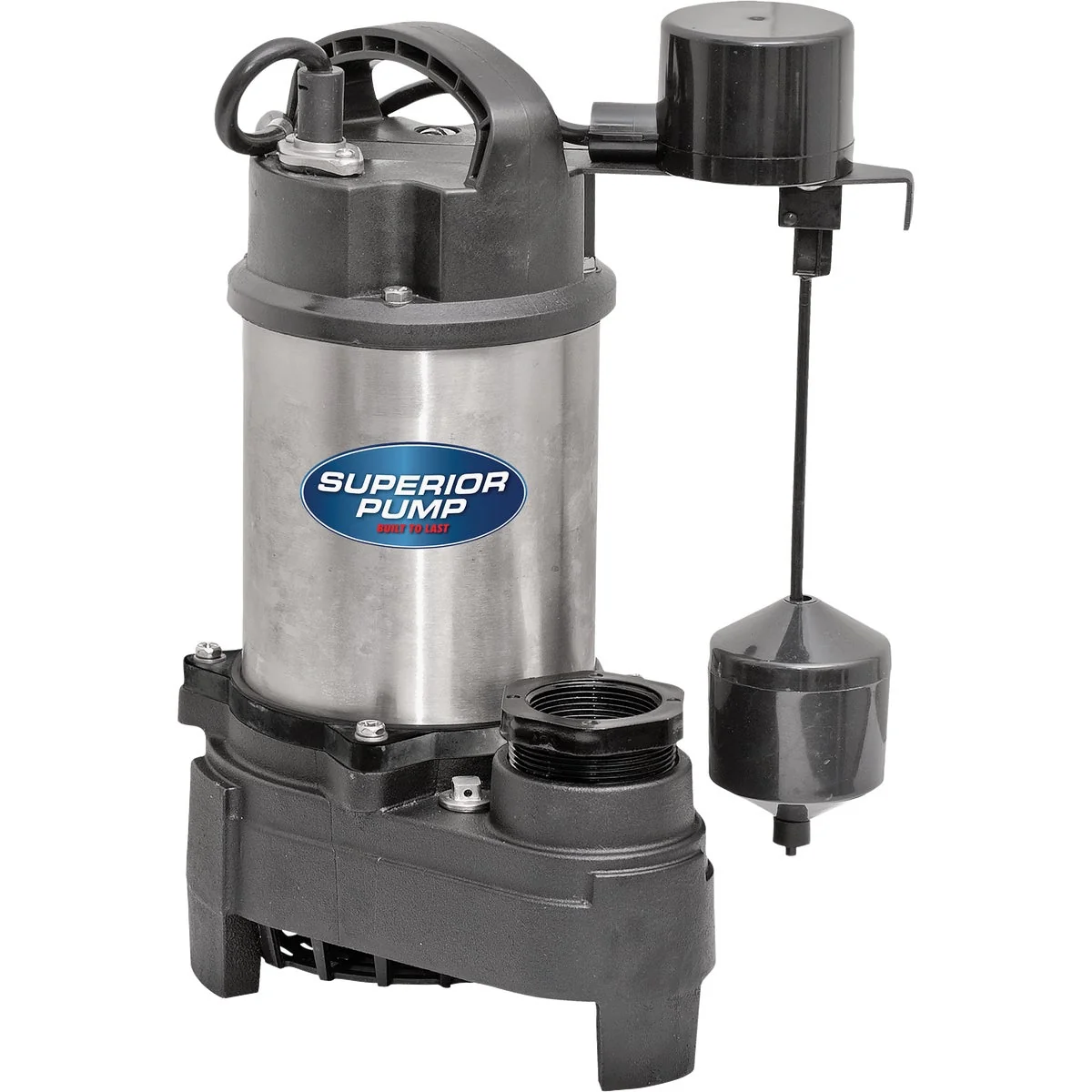 Comfortable Superior Pump 1 2 HP Stainless Steel Cast Iron Submersible Sump Pump with Vertical Float Switch Traditional