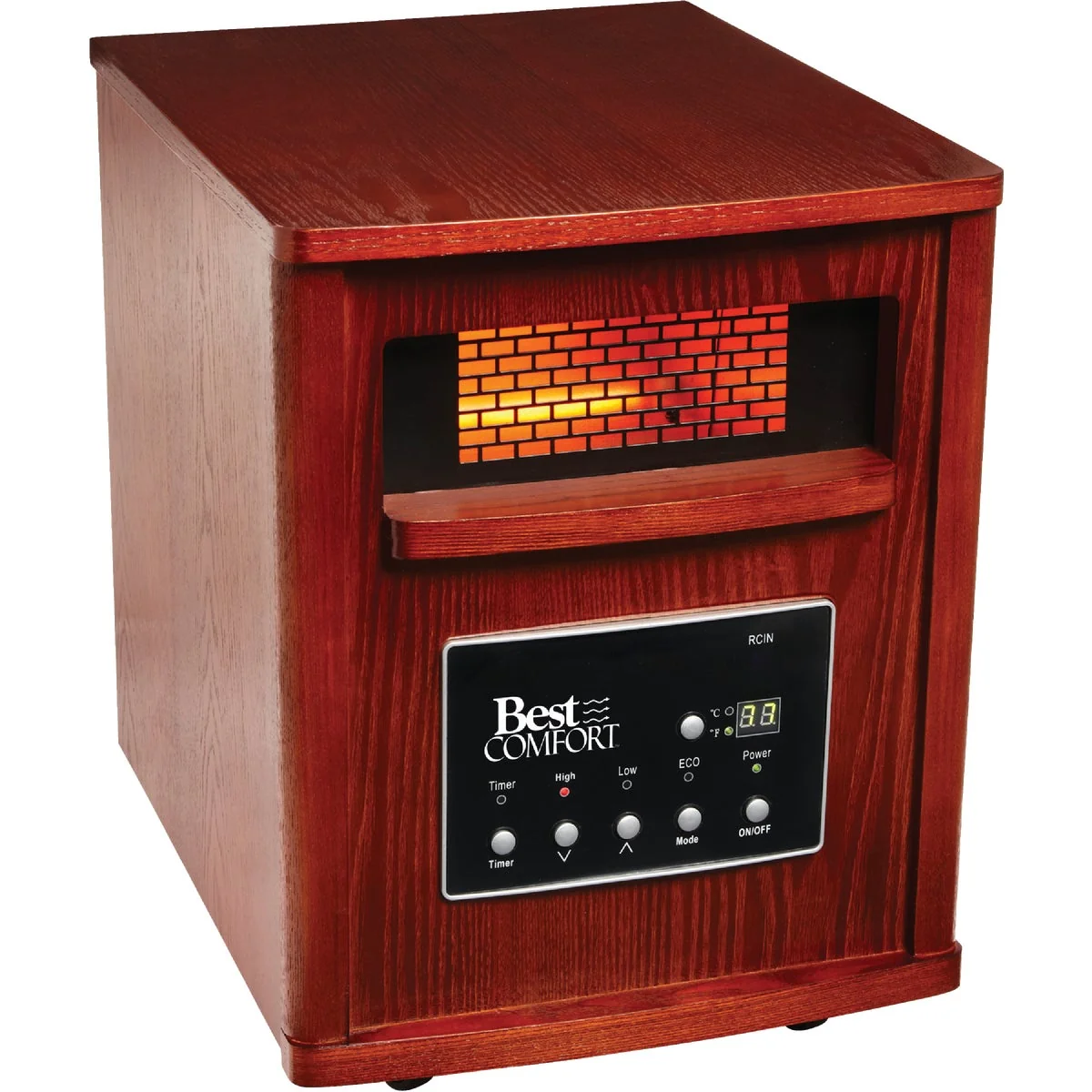 Certified Comfort 1500-Watt 120-Volt Quartz Heater with Woodgrain Cabinet Unique