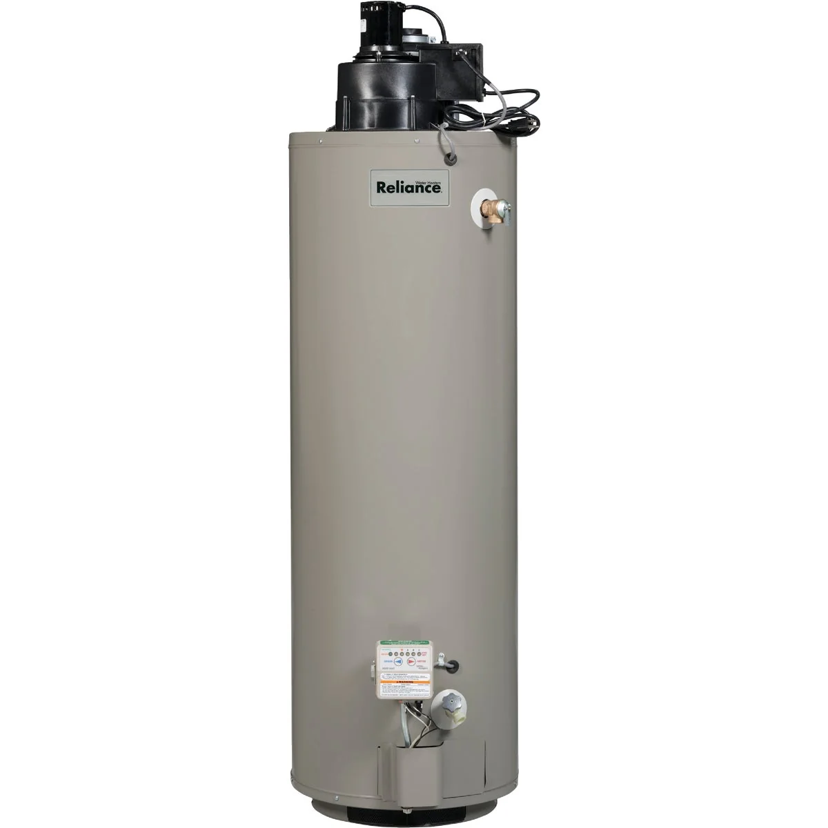 Professional Reliance 50 Gal. Tall 6yr 50 000 BTU Natural Gas Water Heater with Power Vent Dependable