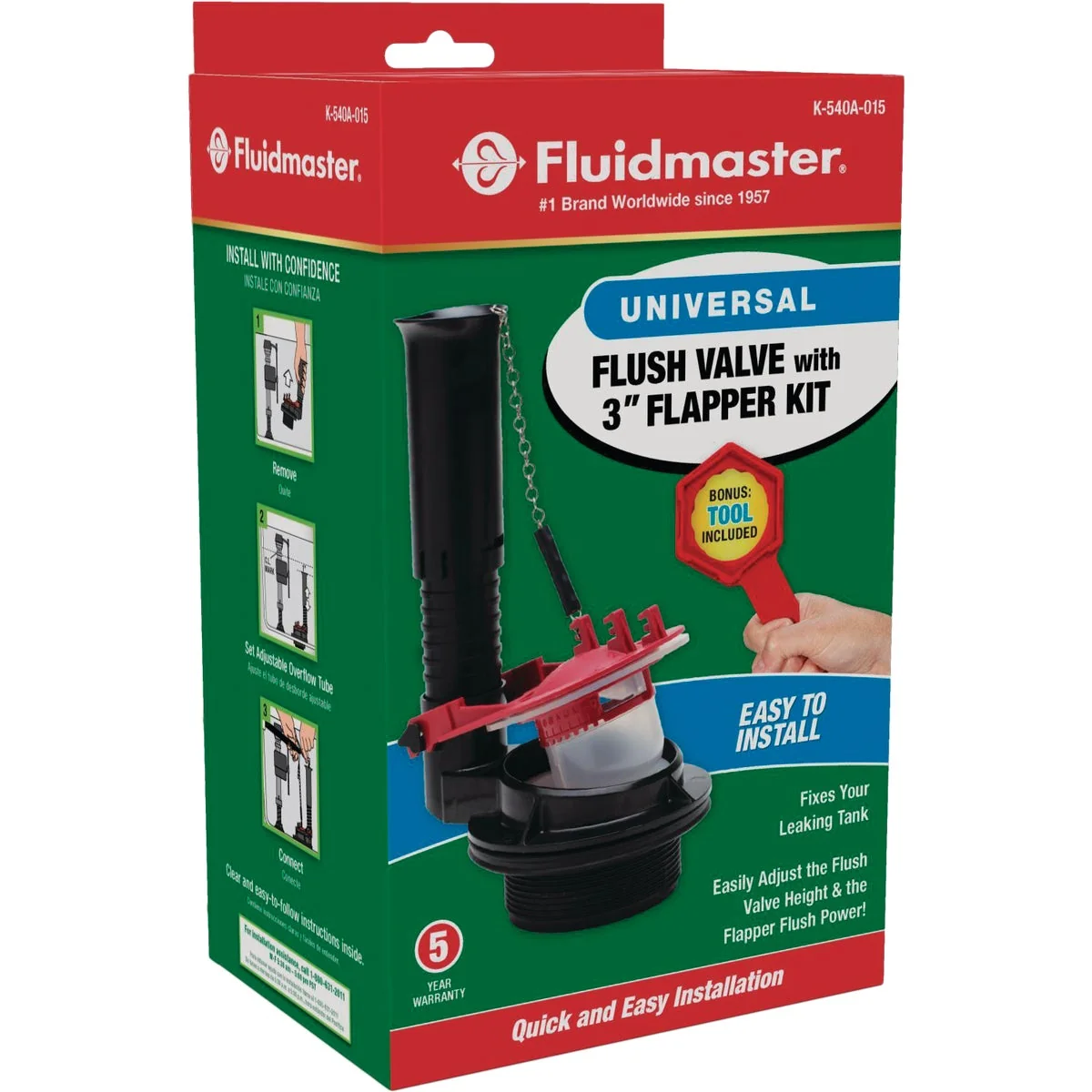 Comfortable Fluidmaster Universal Flush Valve Repair Kit for 3 In. HET Toilet Refined