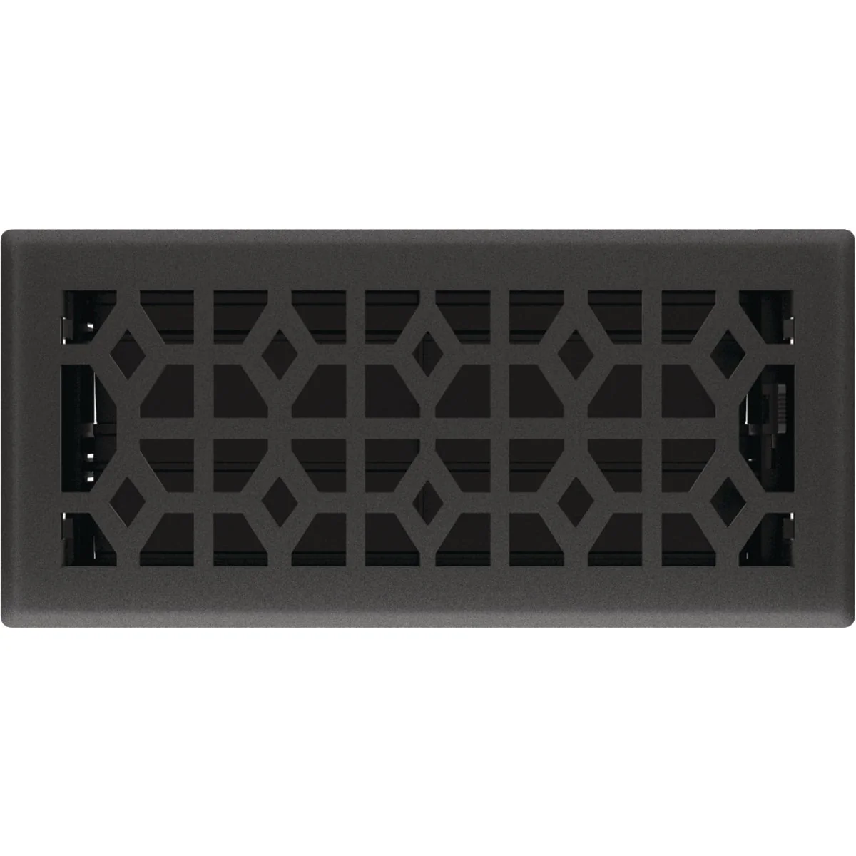 Consistent Imperial Templar 4 In. x 10 In. Black Iron Steel Floor Register Elegant