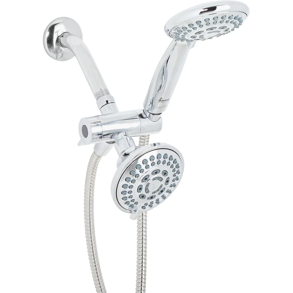 Breathable Home Impressions 5-Spray 1.75 GPM Combo Hand-Held Shower and Showerhead Chrome Secure