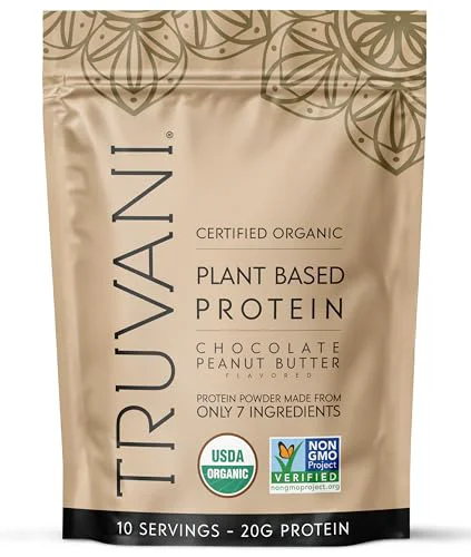 Convenient Organic Plant Based Protein Powder 12.88 Ounce Efficient