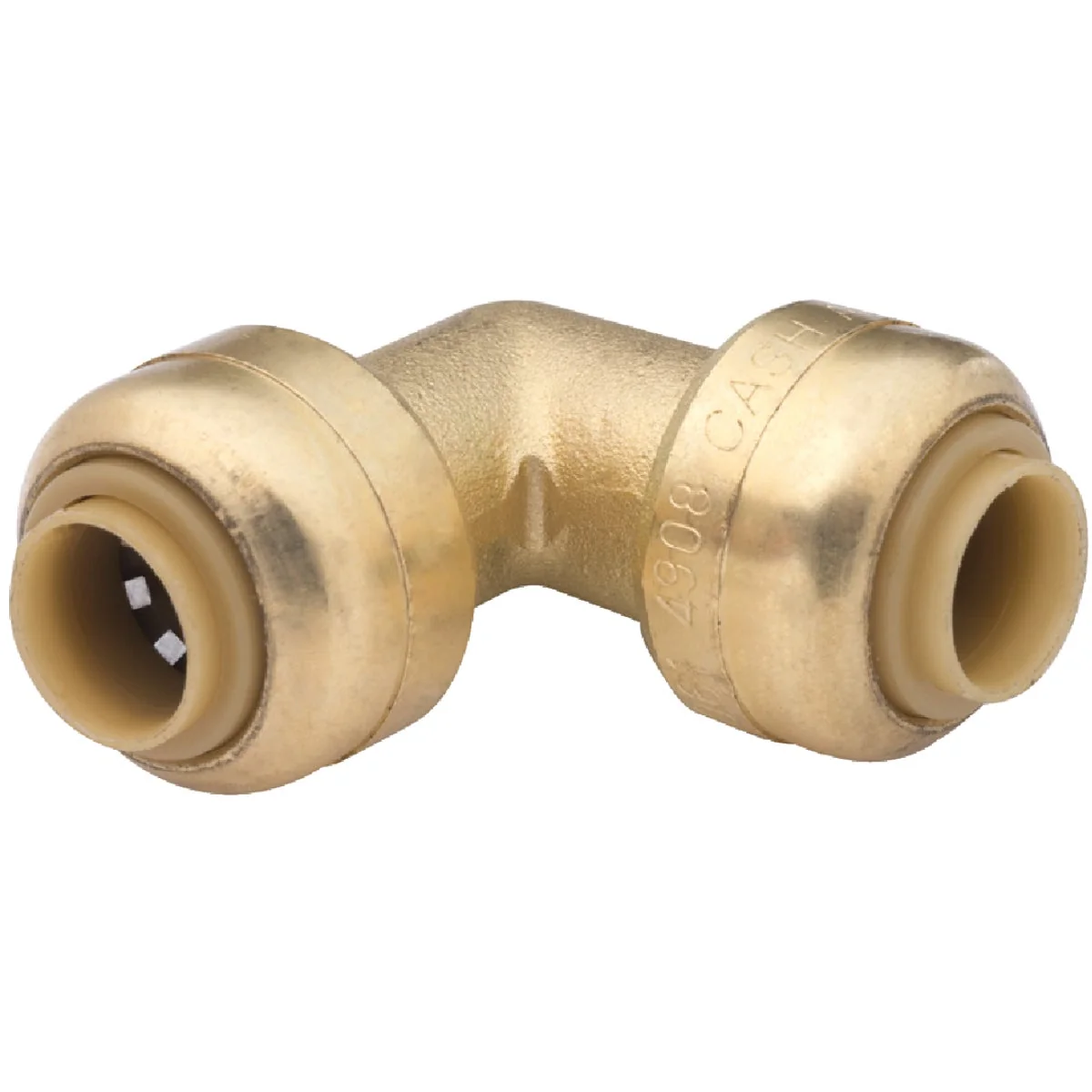 Versatile SharkBite 1 4 In. 3 8 In. OD x 1 4 In. 3 8 In. OD 90 Deg. Push-to-Connect Brass Elbow 1 4 Bend Top-Quality