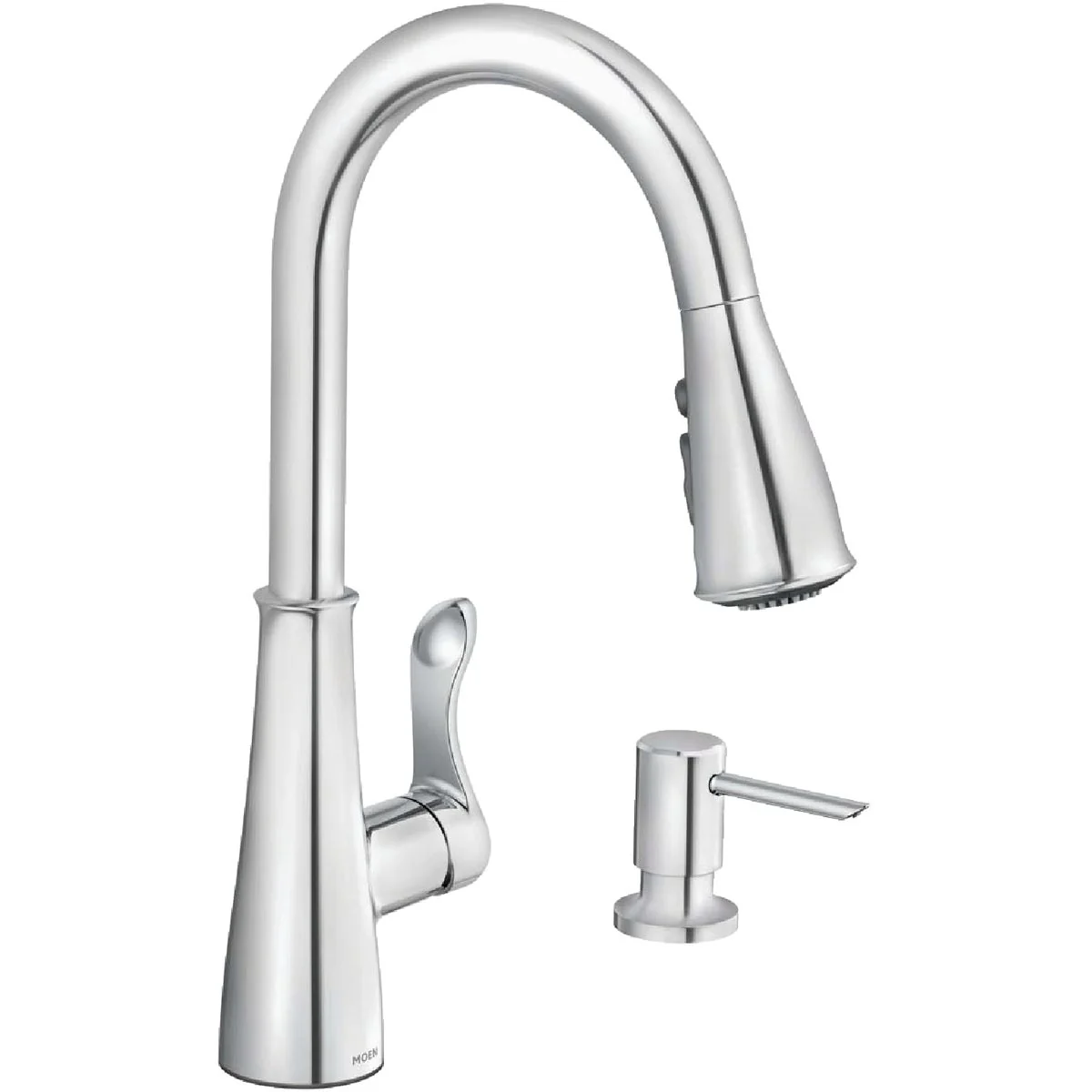 Eco-Friendly Moen Hadley Single Handle Pull-Down Kitchen Faucet Chrome Unique