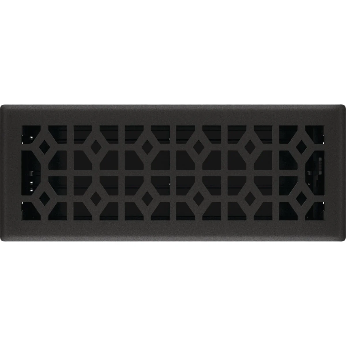 Efficient Imperial Templar 4 In. x 12 In. Black Iron Steel Floor Register Premium Material