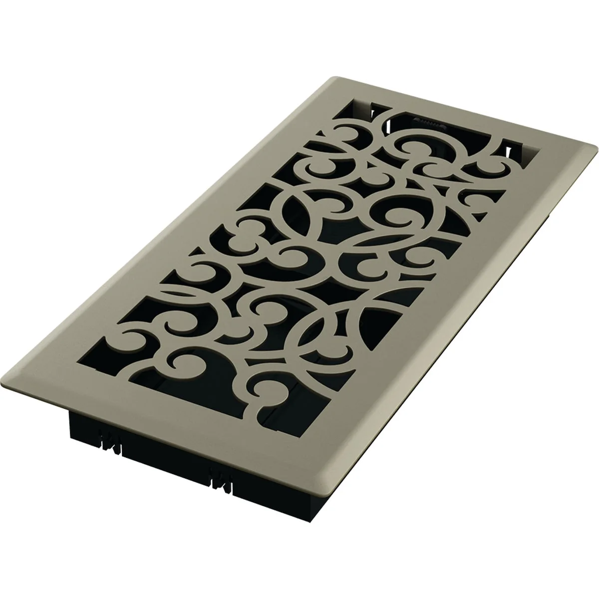 Environmentally Friendly Imperial Wonderland 4 In. x 10 In. Satin Nickel Steel Floor Register Carefully Designed