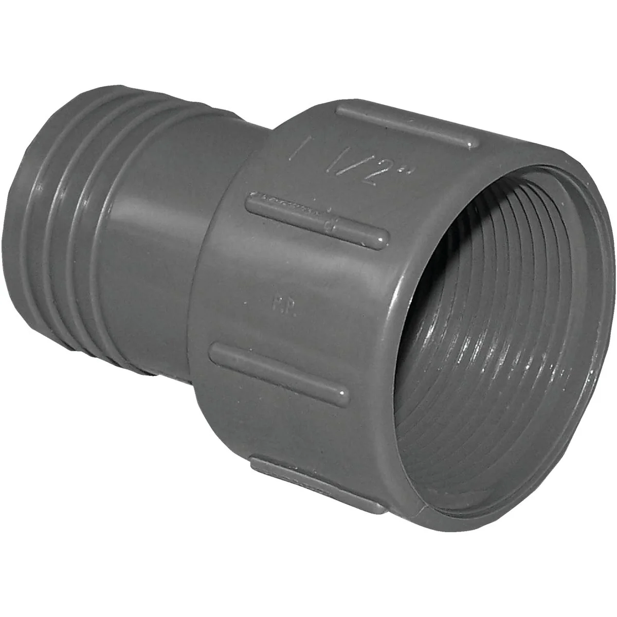 Responsible Boshart 1-1 2 In. Insert x 1-1 2 In. FIP Polypropylene Hose Adapter Genuine
