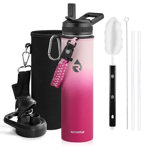 Detailed Insulated Water Bottle 24 oz Reusable