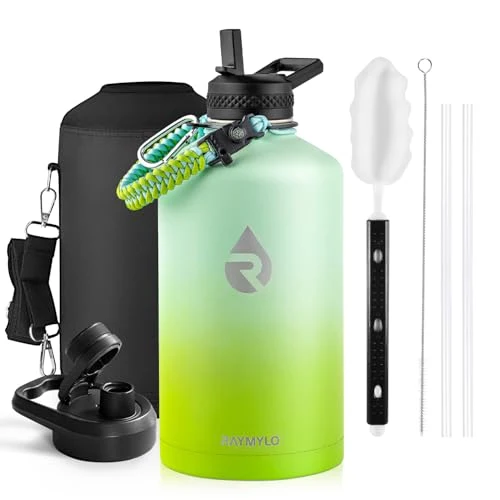 Reusable One Gallon Water Bottle Insulated 128 oz Solid