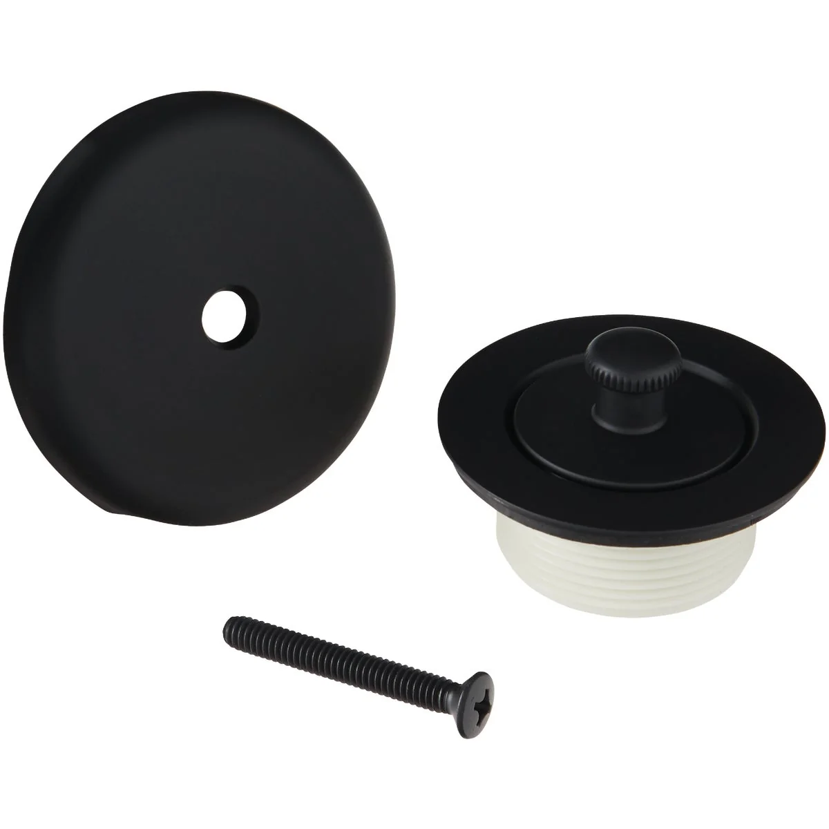Durable Do it Matte Black Roller Ball Bath Drain Trim Kit Flexible