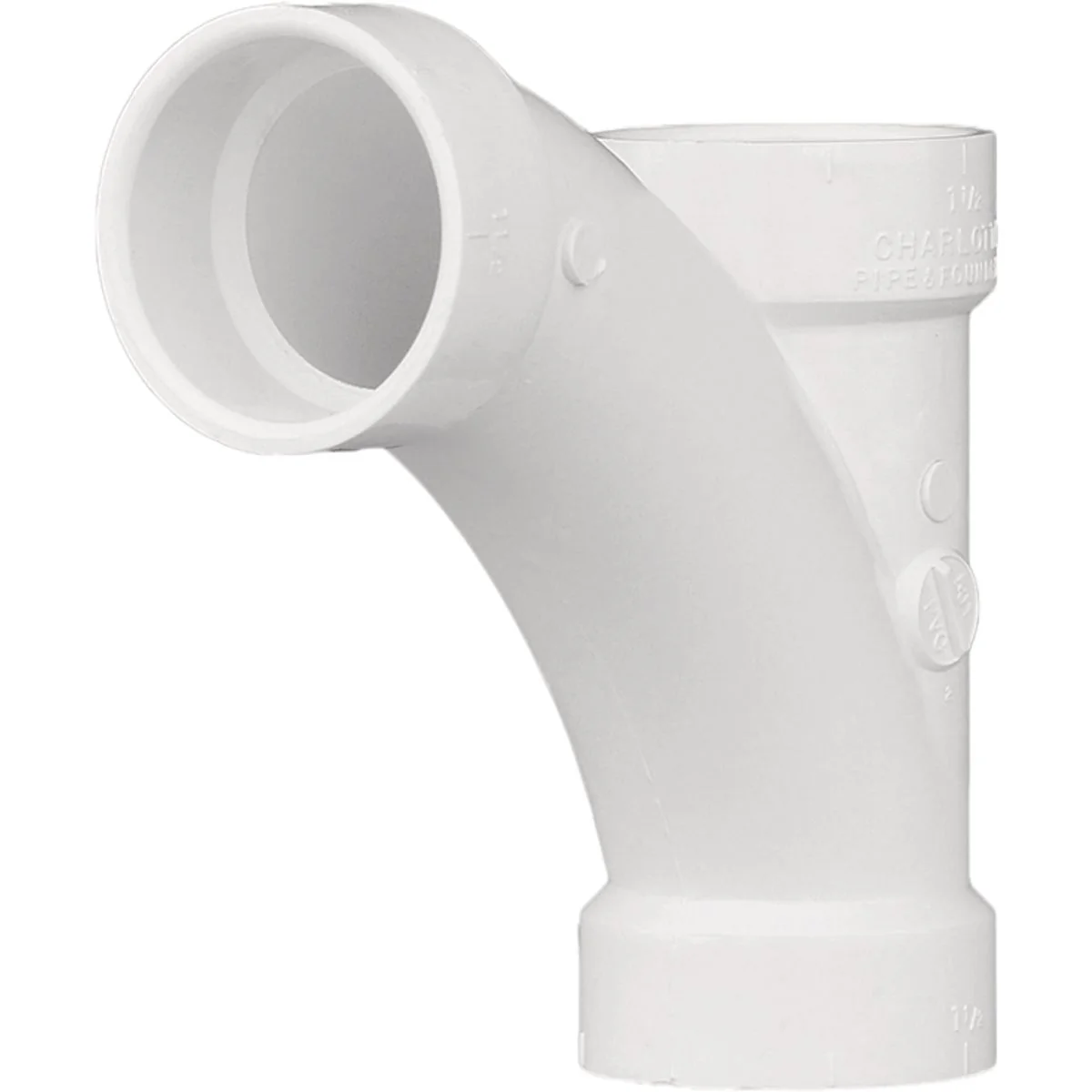Excellent Charlotte Pipe 1-1 2 In. Tee-Wye DWV PVC Tee Artisan