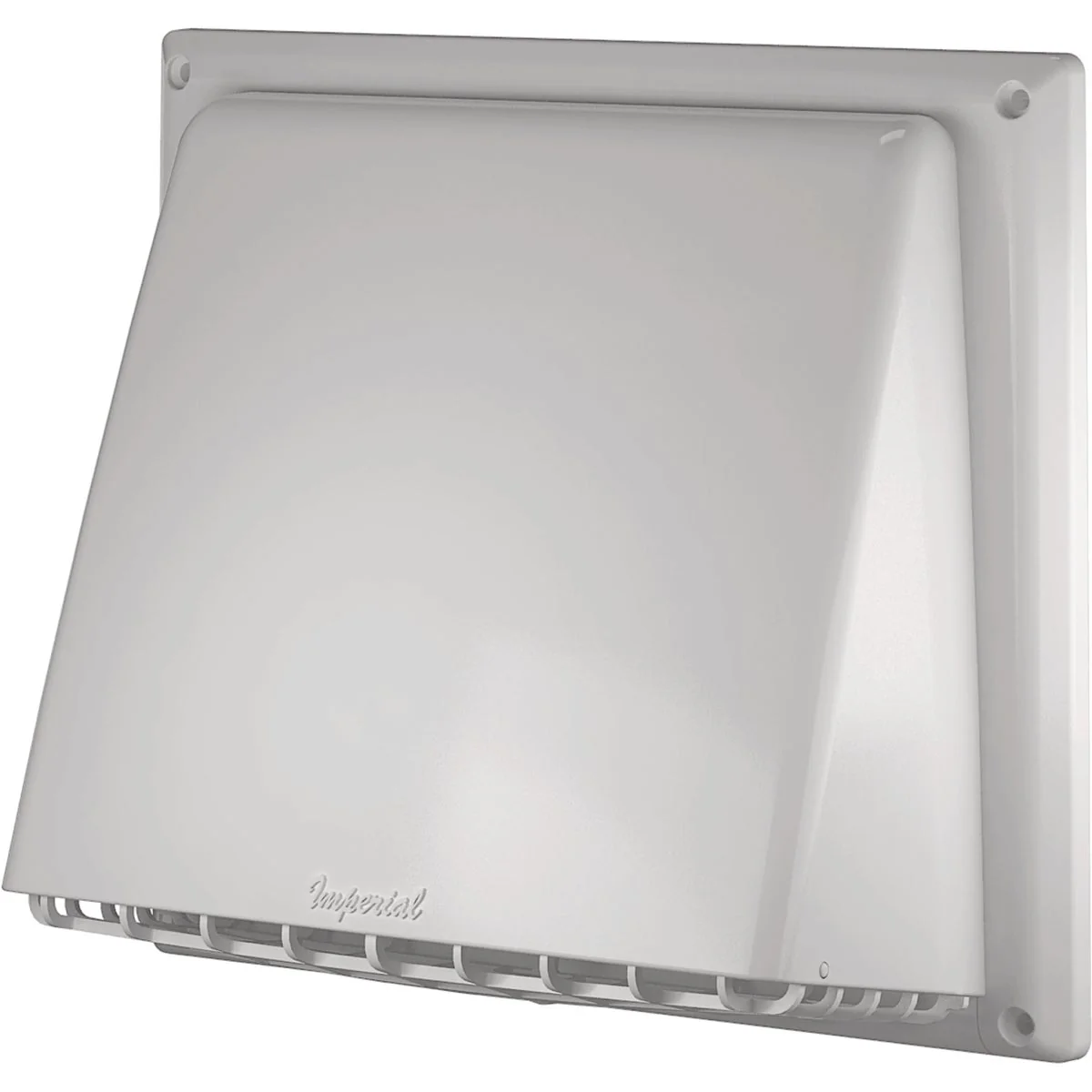 Easy-to-Use Imperial 6 In. - 7 In. White Plastic Kitchen Wall Vent Cap Original Design