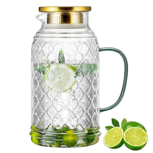Verified Glass Pitcher with Lid Superior