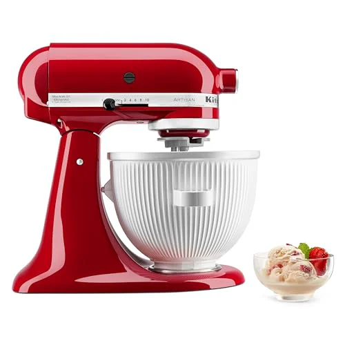 Expertly Made KSMICM Ice Cream Maker for select KitchenAid Stand Mixers Reliable