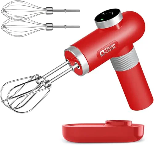 Fashionable Cordless Rechargeable Hand Mixer for Kitchen Efficient