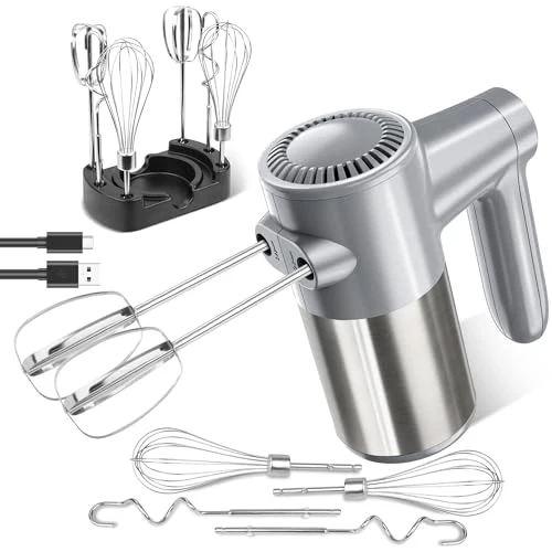 Official Cordless Electric Hand Mixer 6 Count Specialty