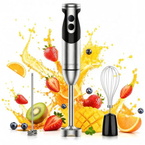 Authentic Hand Blender Immersion Blender Handheld 12 Long-Lasting