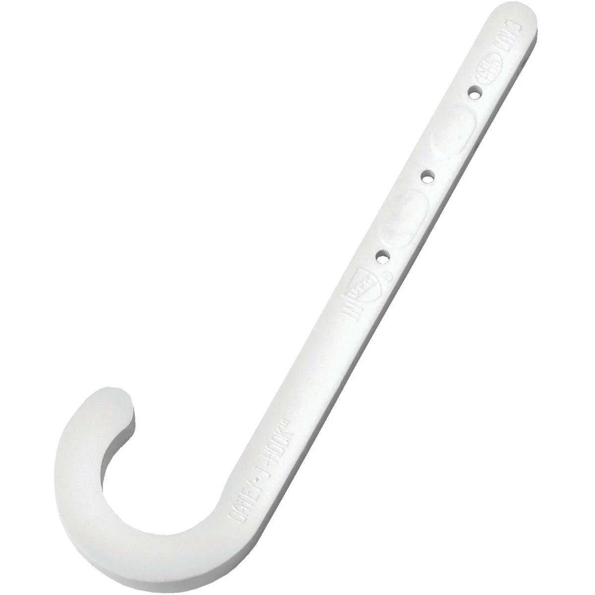 Original Oatey 1 In. x 4 In. ABS J-Hook Pipe Hook 4-Pack Dependable