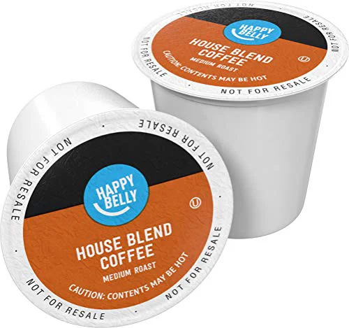 Fashionable Amazon Brand Happy Belly Medium Roast Coffee Pods 100 Count Easy-to-Use