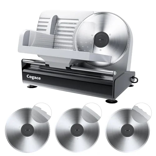 Next-Generation Electric Meat Slicer with Three 7.5 Blade Designs Modern