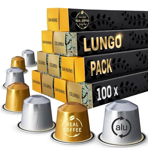 Soft Lungo Variety Pack for Nespresso Line Machines 100 Count Modern