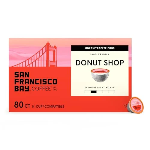 Elegant Donut Shop K Cup Compatible Coffee Pods 80 Count Trusted