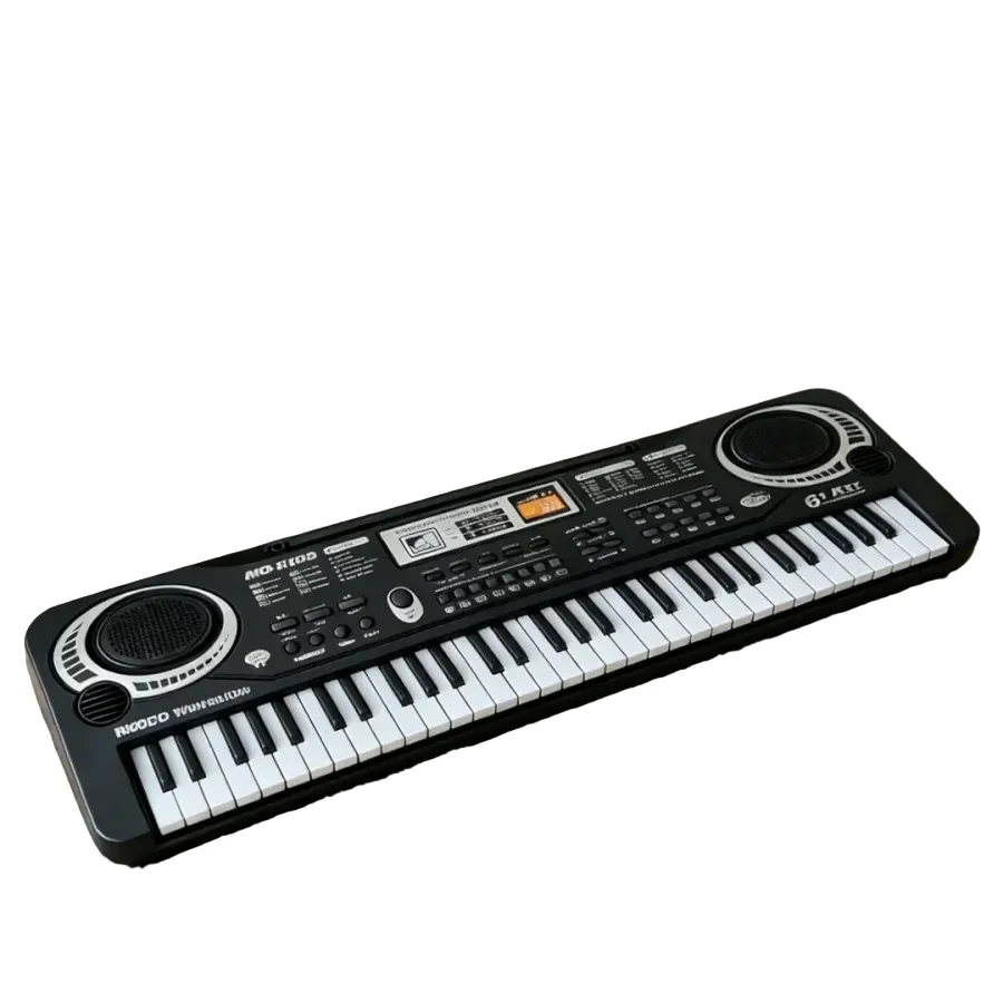 Green Portable 61 Keys Kids Electronic Keyboard Piano with Microphone Premium Material