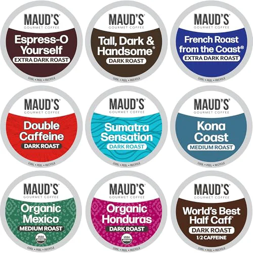 Authentic Bold Dark Roast Coffee Pods Variety Pack 40 Count Powerful