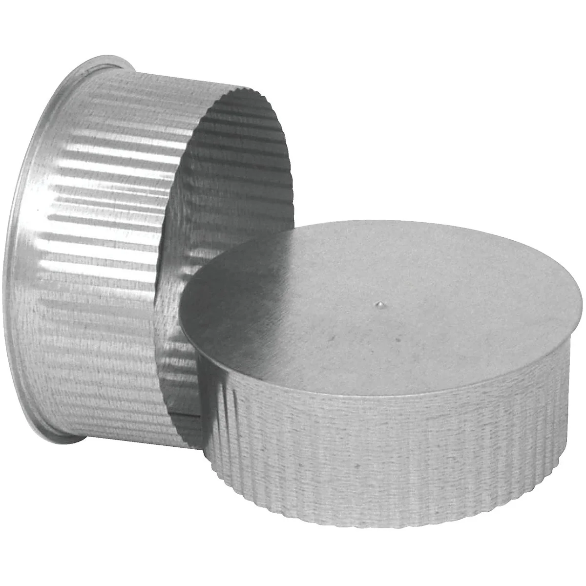 Solid Imperial 30 Ga. 4 In. Galvanized Tee Cap Plug Long-Lasting