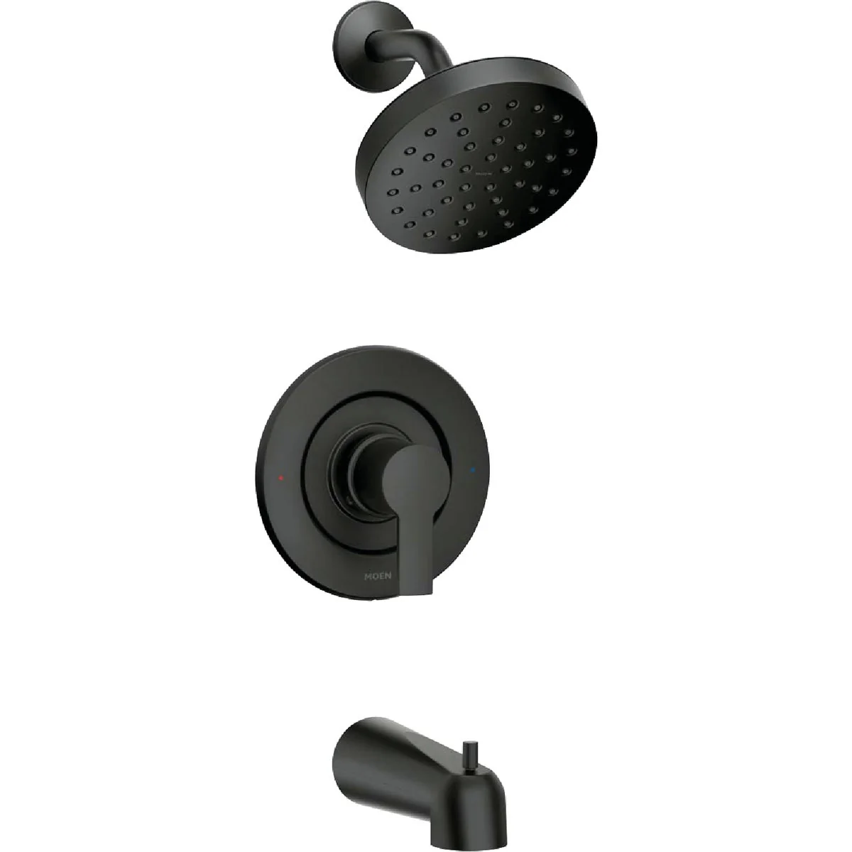 High-Performance Moen Rinza Matte Black Single-Handle Posi-Temp Tub Shower Faucet Outstanding